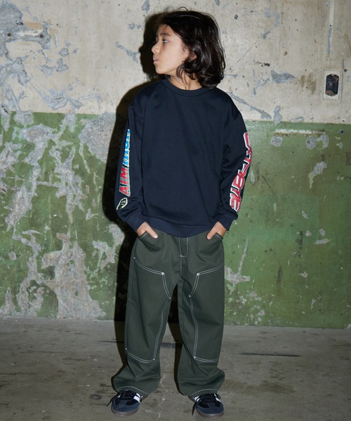 PAIRMANON STREET(ペアマノンストリート)の「【PAIRMANON STREET】裏毛 スウェット プリント トレーナー(スウェット・キッズ・グレー系その他/ブラック系その他2/ブラック/グリーン/ホワイト/イエロー/ブラウン系その他2/ブラック系その他/ブルー/グレー・120/150/90/140/130/110/100/160)」の19枚目の写真