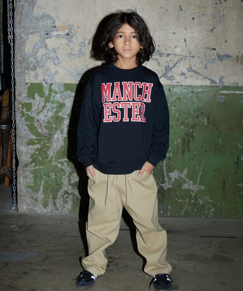 PAIRMANON STREET(ペアマノンストリート)の「【PAIRMANON STREET】裏毛 スウェット プリント トレーナー(スウェット・キッズ・グレー系その他/ブラック系その他2/ブラック/グリーン/ホワイト/イエロー/ブラウン系その他2/ブラック系その他/ブルー/グレー・120/150/90/140/130/110/100/160)」の21枚目の写真