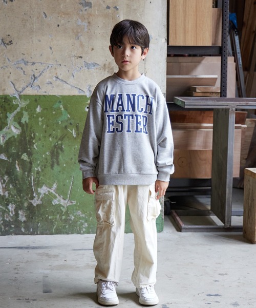 PAIRMANON STREET(ペアマノンストリート)の「【PAIRMANON STREET】裏毛 スウェット プリント トレーナー(スウェット・キッズ・グレー系その他/ブラック系その他2/ブラック/グリーン/ホワイト/イエロー/ブラウン系その他2/ブラック系その他/ブルー/グレー・120/150/90/140/130/110/100/160)」の22枚目の写真