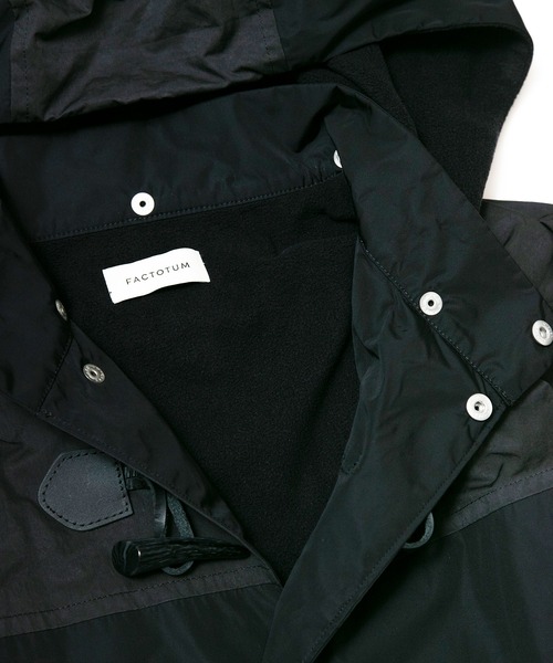 FACTOTUM(ファクトタム)の「【FACTOTUM】 Nylon Duffel Coat(ダッフルコート・メンズ・カーキ/ブラック・48/46)」の11枚目の写真