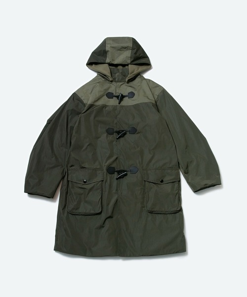 FACTOTUM(ファクトタム)の「【FACTOTUM】 Nylon Duffel Coat(ダッフルコート・メンズ・カーキ/ブラック・48/46)」の3枚目の写真