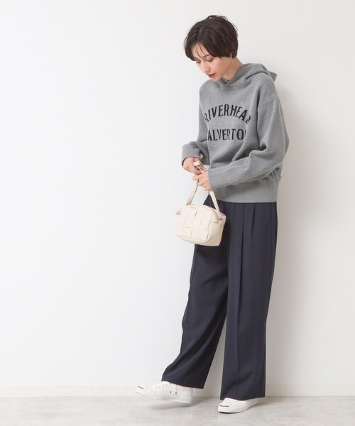 Dessin（デッサン）の「【洗える】タックワイドパンツ（その他パンツ・レディース・ブラック/ネイビー・01/03/02）」の12枚目の写真