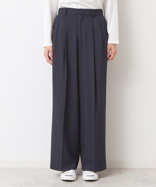 Dessin（デッサン）の「【洗える】タックワイドパンツ（その他パンツ・レディース・ブラック/ネイビー・01/03/02）」の14枚目の写真