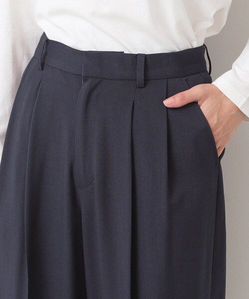 Dessin（デッサン）の「【洗える】タックワイドパンツ（その他パンツ・レディース・ブラック/ネイビー・01/03/02）」の3枚目の写真