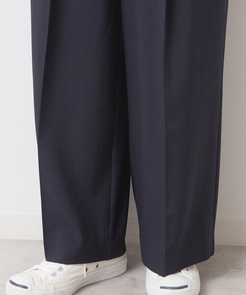 Dessin（デッサン）の「【洗える】タックワイドパンツ（その他パンツ・レディース・ブラック/ネイビー・01/03/02）」の5枚目の写真