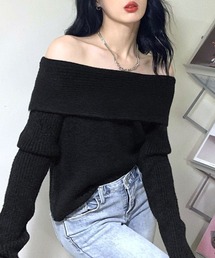 REMUR（レミュール）の「オフショルニットトップス（ニット/セーター）」