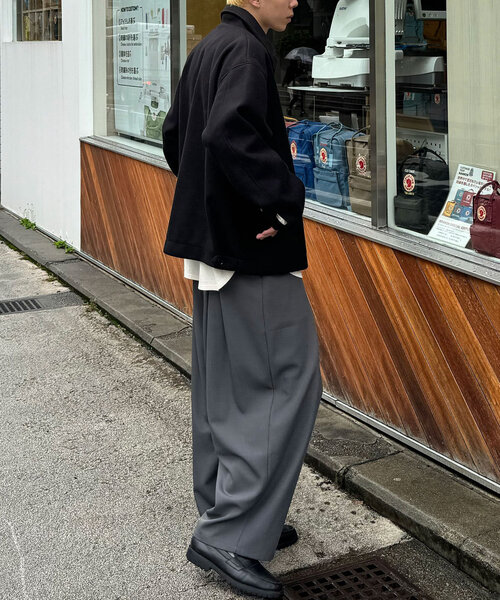 CIAOPANIC（チャオパニック）の「フェイクメルトンスウィングトップ（ブルゾン・レディース・ブラック/グリーン/ブラウン・MEDIUM/LARGE）」の12枚目の写真