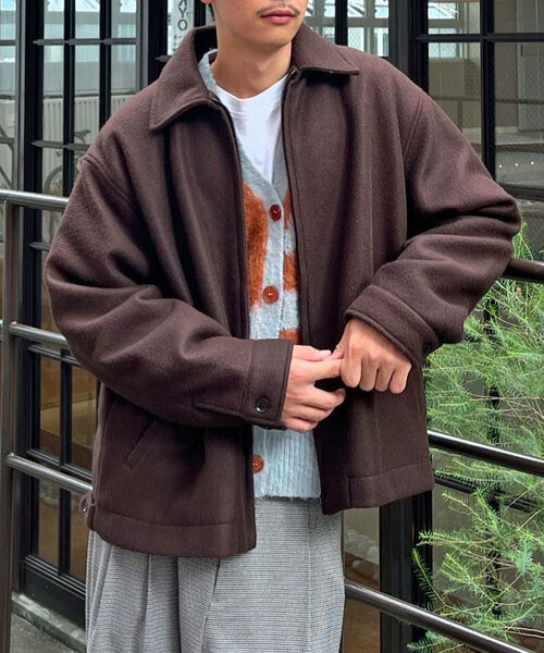 CIAOPANIC（チャオパニック）の「フェイクメルトンスウィングトップ（ブルゾン・レディース・ブラック/グリーン/ブラウン・MEDIUM/LARGE）」の21枚目の写真