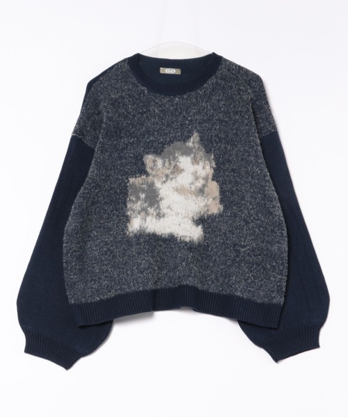 セール】【クティールとレトロ】アソートネコジャガードニット
