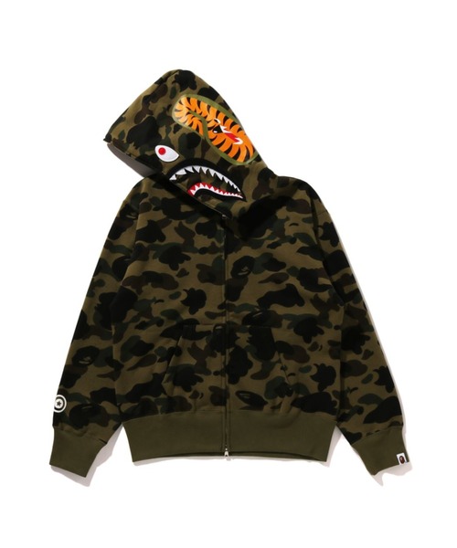 1ST CAMO SHARK FULL ZIP HOODIE