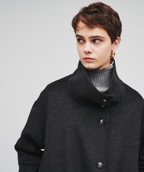 cloenc（クロエンス）の「◆ウール混リバーロングコート（その他アウター・レディース・ベージュ/チャコールグレー・02/01）」の13枚目の写真