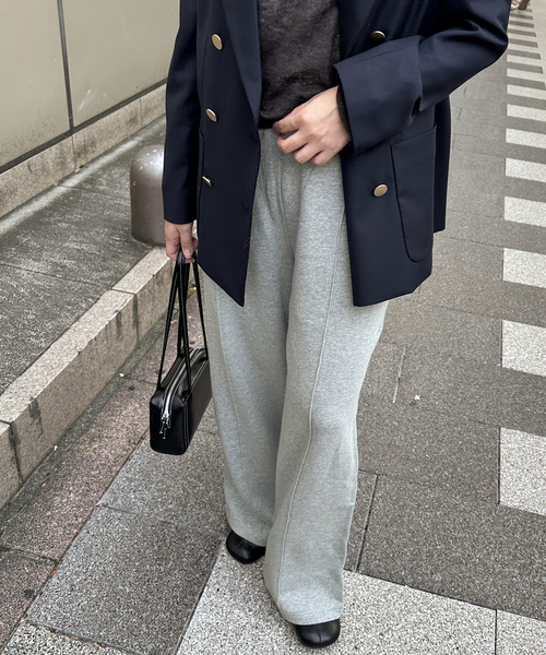 ストレートワイドスウェットパンツ