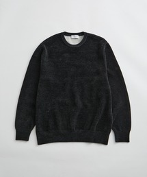 モールヤーン クルーネック ニットプルオーバー / ロングシーズン着用可能