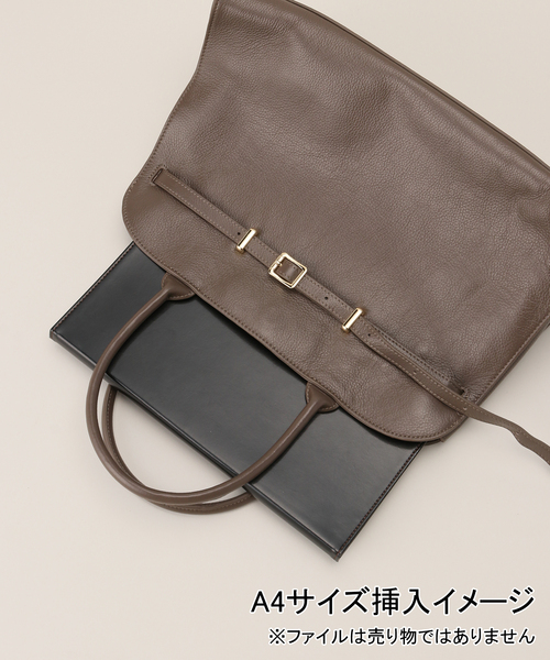 LE TALON(ルタロン)の「Story./ ストーリー L BELT TOTE(トートバッグ・レディース・ブラウン/ブラック・FREE)」の8枚目の写真