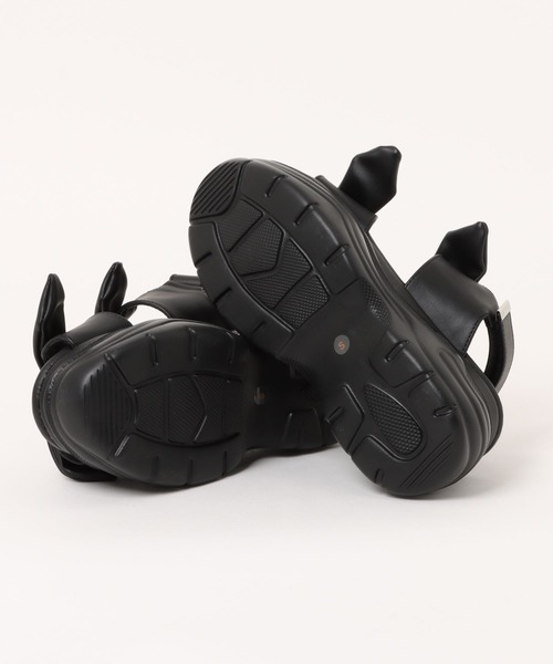 mily bilet（ミウィビレット）の「【mily bilet】大人ガーリーに足元彩る。リボンデザイン厚底サンダル（サンダル・レディース・アイボリー/ブラック・X-LARGE/SMALL/MEDIUM/LARGE）」の20枚目の写真