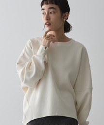 袖タックコクーンポンチプルオーバー