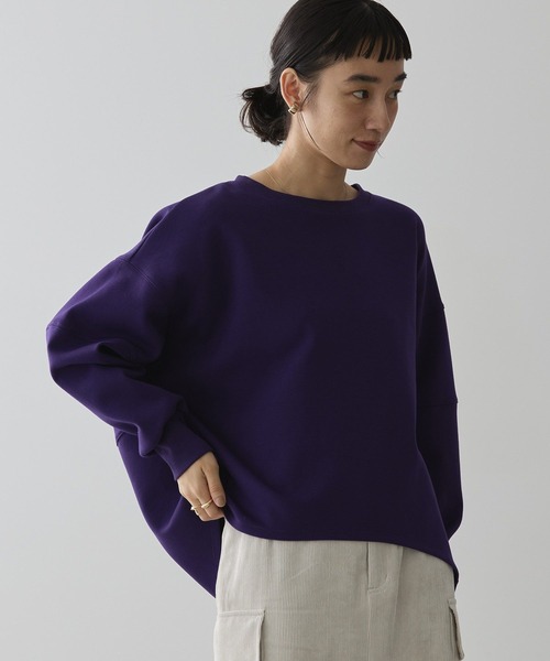 AMERICAN HOLIC(アメリカンホリック)の「袖タックコクーンポンチプルオーバー(Tシャツ/カットソー・レディース・パープル/モカ/ブラック/アイボリー・M/L)」の11枚目の写真