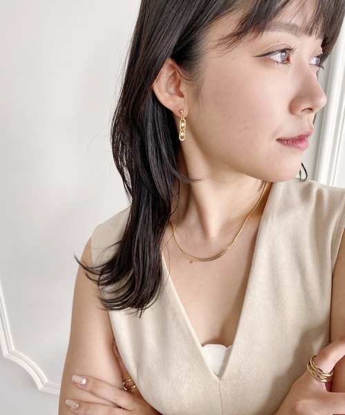 ciite'(シーテ)の「チェーンピアス(ピアス(両耳用)・レディース・シルバー/ゴールド・FREE)」の9枚目の写真