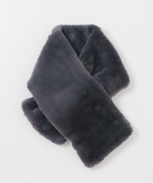 URBAN RESEARCH DOORS（アーバンリサーチドアーズ）の「エコファーティペット（ストール/ショール・レディース・ホワイト系その他/ベージュ系その他/チャコールグレー・ONE）」の8枚目の写真