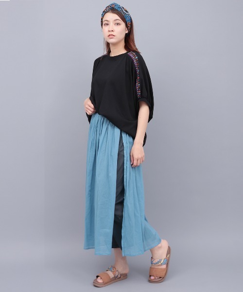 スカートパンツ フリルカーゴレイヤードスカートパンツ | ファッション通販
