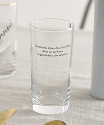 Rouge vif（ルージュヴィフ）の「【一部店舗限定】横ロゴ入りグラス（グラス/マグカップ/タンブラー）」