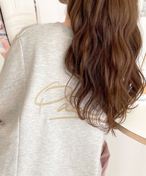 セール】ゆるっとシルエットで、今っぽ抜け感スタイル。バック刺繍裏毛