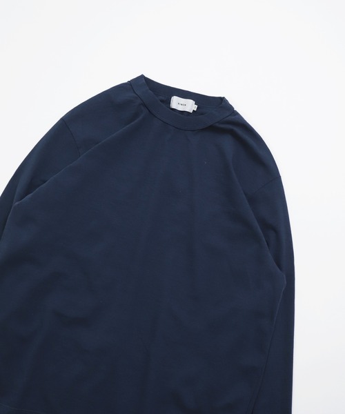 RINEN（リネン）の「[RINEN ] オーガニック天竺 クルーネック（Tシャツ/カットソー・メンズ・ネイビー/ホワイト・2/3）」の15枚目の写真