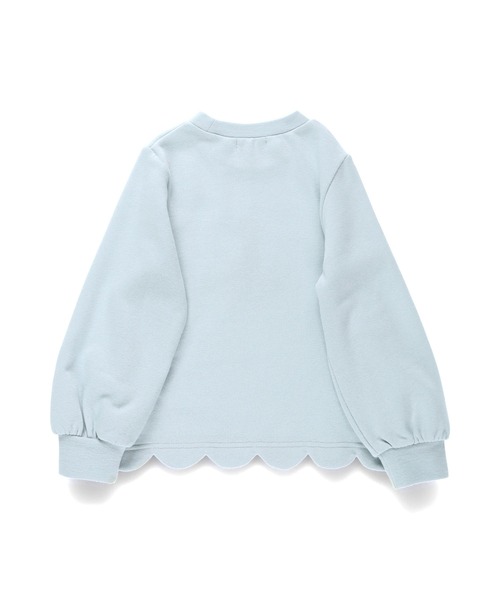 BRANSHES(ブランシェス)の「【DisneyCollection/ディズニーコレクション】裏起毛裾スカラップトレーナー(スウェット・キッズ・ピンク/アイボリー/ブルー・130/110/120/100/90)」の7枚目の写真