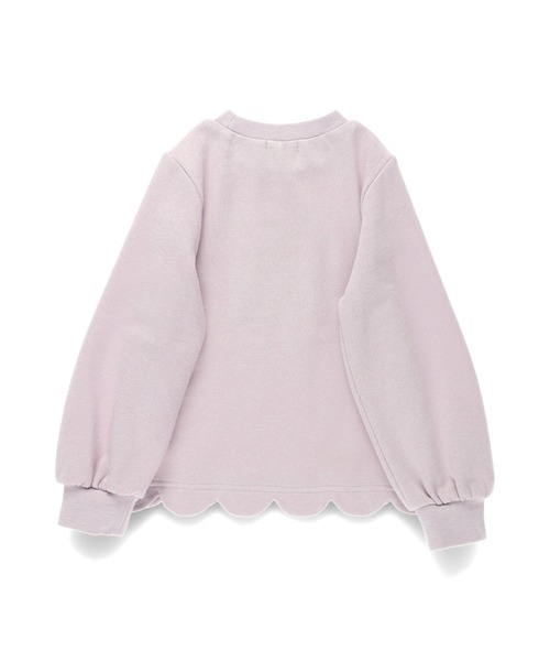 BRANSHES(ブランシェス)の「【DisneyCollection/ディズニーコレクション】裏起毛裾スカラップトレーナー(スウェット・キッズ・ピンク/アイボリー/ブルー・130/110/120/100/90)」の5枚目の写真