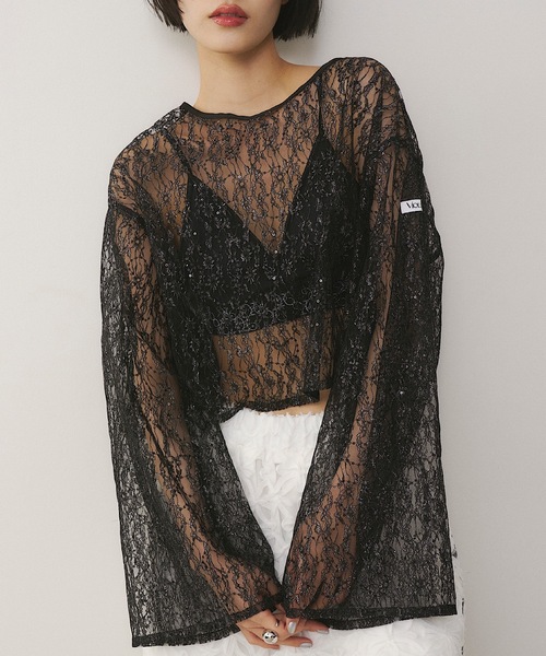 セール】スパンコールレースシアートップス（その他トップス