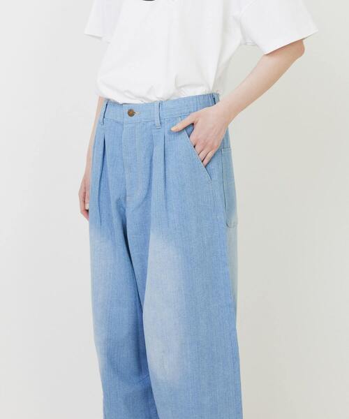 FRAPBOIS（フラボア）の「モーメントデニム デニムパンツ（デニムパンツ・レディース・ネイビー/サックスブルー・0/3/1/2）」の5枚目の写真