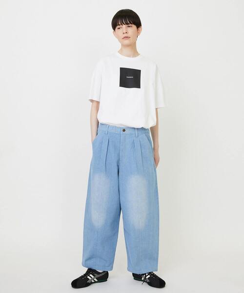 FRAPBOIS（フラボア）の「モーメントデニム デニムパンツ（デニムパンツ・レディース・ネイビー/サックスブルー・0/3/1/2）」の12枚目の写真