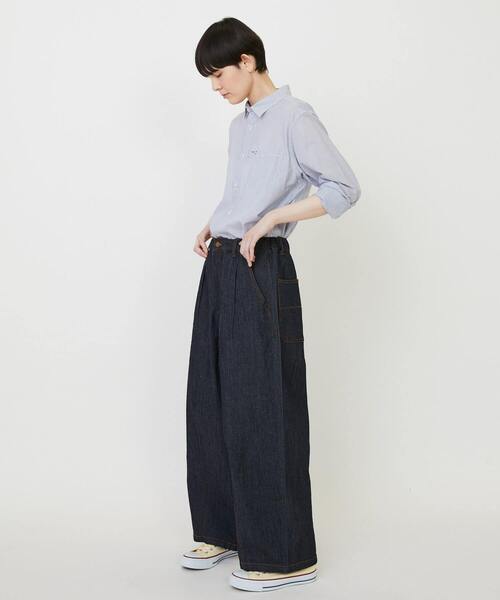 FRAPBOIS（フラボア）の「モーメントデニム デニムパンツ（デニムパンツ・レディース・ネイビー/サックスブルー・0/3/1/2）」の16枚目の写真