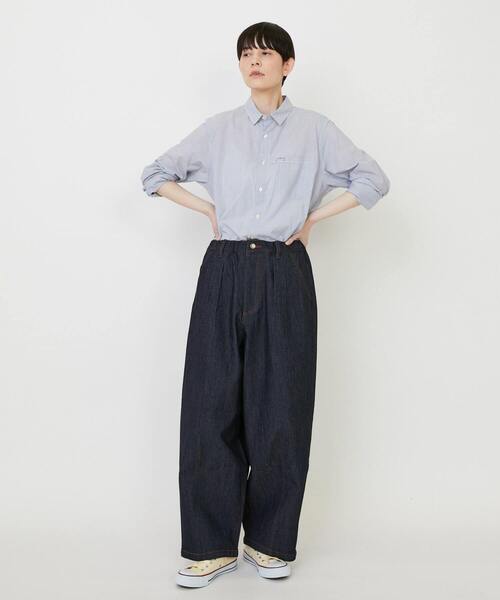 FRAPBOIS（フラボア）の「モーメントデニム デニムパンツ（デニムパンツ・レディース・ネイビー/サックスブルー・0/3/1/2）」の19枚目の写真