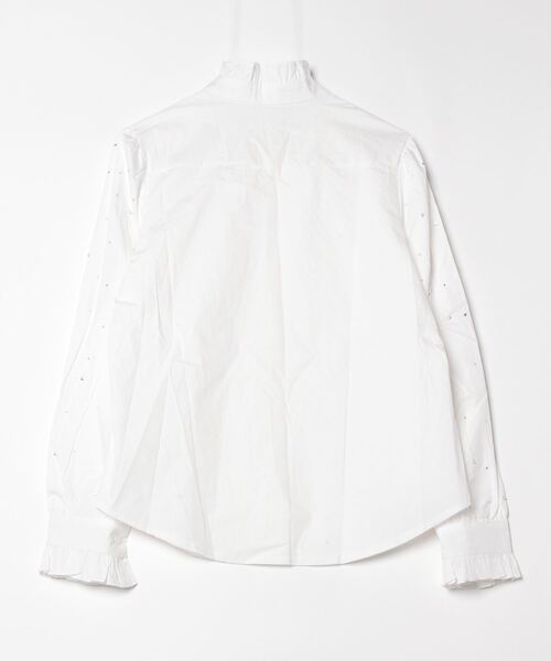 TITTY&CO.（ティティーアンドコー）の「フリルカラービジューブラウス（シャツ/ブラウス・レディース・ホワイト・FREE）」の9枚目の写真