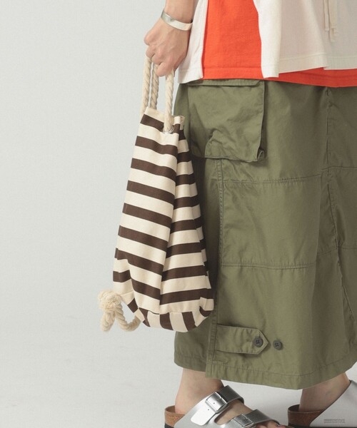 BEAMS BOY(ビームスボーイ)の「マリン バッグ(バックパック/リュック・レディース・ブラウン/グリーン・ONE SIZE)」の3枚目の写真