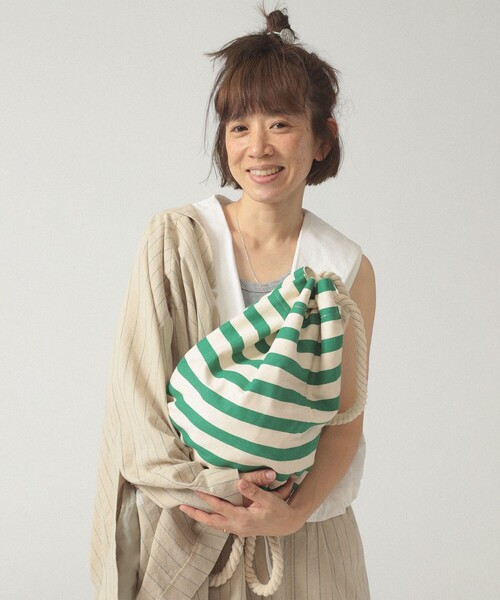 BEAMS BOY(ビームスボーイ)の「マリン バッグ(バックパック/リュック・レディース・ブラウン/グリーン・ONE SIZE)」の5枚目の写真