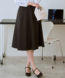 ストレッチダブルクロス6枚ハギフレアスカート 80cm丈