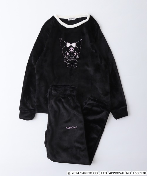サンリオキャラクターズ ボアフリース刺繍上下セット（ルームウェア