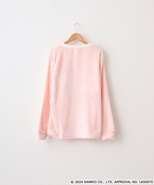 sanrio（サンリオ）の「サンリオキャラクターズ ボアフリース刺繍上下セット（ルームウェア/パジャマ・レディース・ピンク系その他/ブラック/ブラック系その他/サックスブルー系/ホワイト系その他/グリーン系その他/ピンク系その他2/サックスブルー系1・M/L）」の16枚目の写真