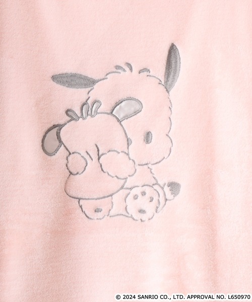 sanrio（サンリオ）の「サンリオキャラクターズ ボアフリース刺繍上下セット（ルームウェア/パジャマ・レディース・ピンク系その他/ブラック/ブラック系その他/サックスブルー系/ホワイト系その他/グリーン系その他/ピンク系その他2/サックスブルー系1・M/L）」の9枚目の写真