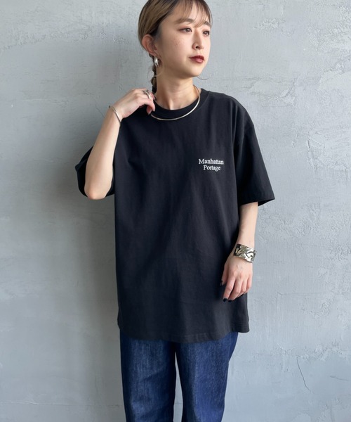 tシャツ 「MANHATTAN PORTAGE/マンハッタンポーテージ」 別注 バックフォトプリントTシャツ レディース メンズ MANHATTAN PORTAGE/マンハッタンポーテージ] 別注 バックフォト