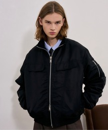 BLAYMORE（ブレイモア）の「【BLAYMORE】G-8 Modern Flight Jacket / ナイロンブルゾン 中綿入り ダブルジップ フィンガーホール（ナイロンジャケット）」