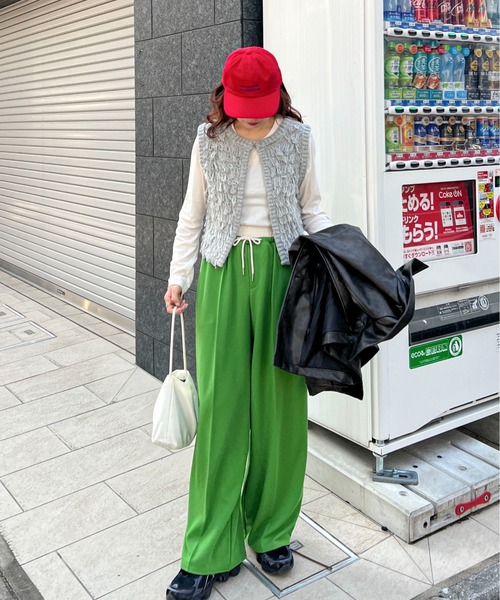 PILIT(ピリット)の「ウエストレイヤード ラインイージーパンツ(その他パンツ・レディース・ブラック/グリーン/イエロー/ネイビー・MEDIUM)」の19枚目の写真