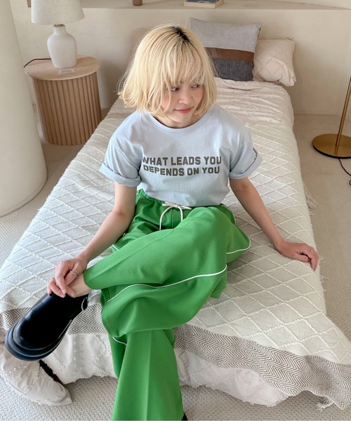 PILIT(ピリット)の「ウエストレイヤード ラインイージーパンツ(その他パンツ・レディース・ブラック/グリーン/イエロー/ネイビー・MEDIUM)」の12枚目の写真