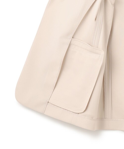 極美品✨定価１.２万❤️　白　洗える　ポプリンステッチノーカラーシャツブルゾン セール】 【手洗いOK・綿100％・リバティコラボ】フラワー