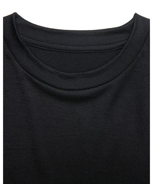 SOPHNET.（ソフネット）の「WASHABLE WOOL L/S TOP（Tシャツ/カットソー・メンズ・ネイビー/イエロー/ブラック/ライトブルー/グレー・MEDIUM/LARGE/X-LARGE/SMALL）」の9枚目の写真