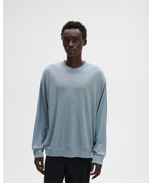 SOPHNET.（ソフネット）の「WASHABLE WOOL L/S TOP（Tシャツ/カットソー・メンズ・ネイビー/イエロー/ブラック/ライトブルー/グレー・MEDIUM/LARGE/X-LARGE/SMALL）」の22枚目の写真