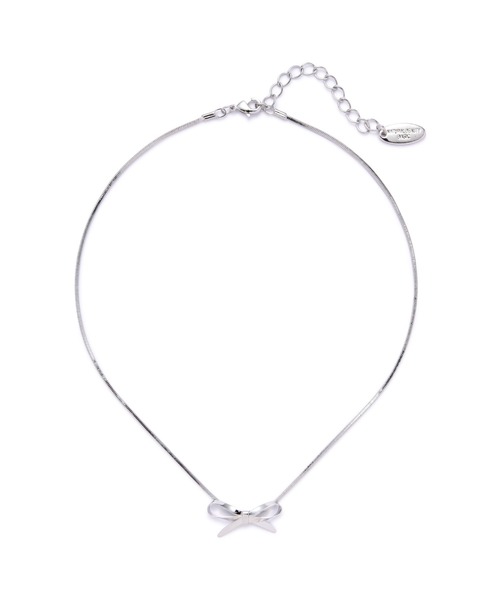 NATURAL BEAUTY BASIC（ナチュラルビューティーベーシック）の「メタルリボンチョーカー（チョーカー・レディース・ゴールド/シルバー・ﾌﾘ-）」の2枚目の写真