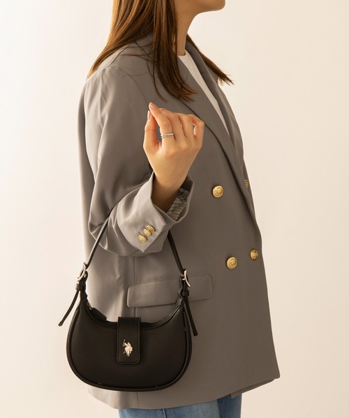 セール】【U.S. POLO ASSN.】≪別注≫ 3WAY Half Moon Bag セール】【U.S. POLO ASSN.】≪別注≫ 3WAY Half Moon Bag